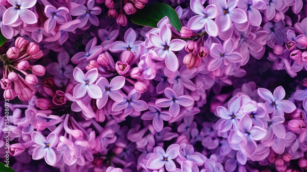 Close up of a bunch of purple flowers, suitable for various design projects
