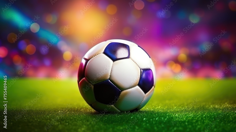 Obraz premium textured free soccer field,soccer field and stadium ,Green soccer stadium,