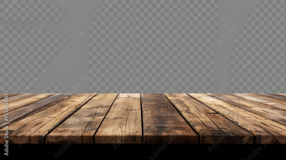 The foreground shows a wooden tabletop with a brown rustic countertop and background showing a realistic modern mock-up of a retro dining desk or plank texture. The foreground shows a wooden tabletop with a brown rustic countertop and background showing a realistic modern mock-up of a retro dining desk or plank texture.