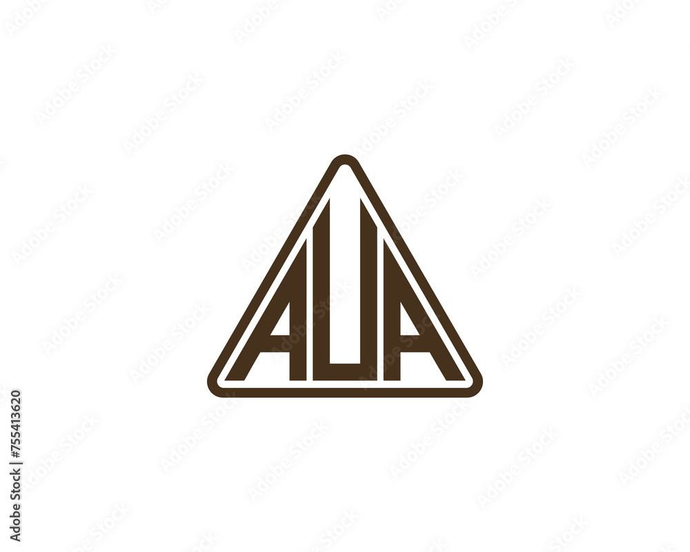AUA Logo design vector template AUA Logo design vector template
