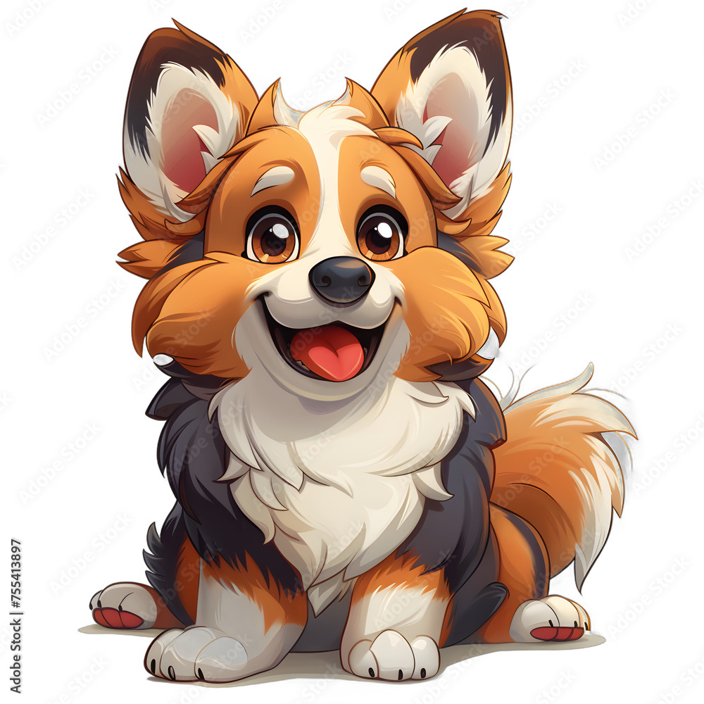 Obraz premium cartoon dog