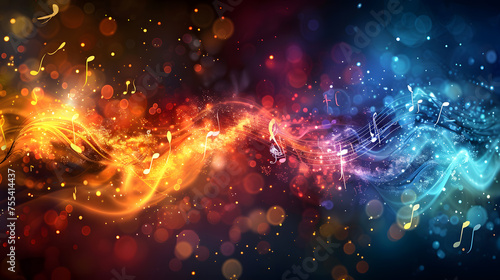 Vibrant nebula art with fire and water elements in the atmosphere