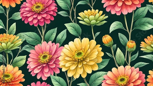 Marigold Flower seamless patterns for crafts, print ready designs, print on demand, high quality ,clip art