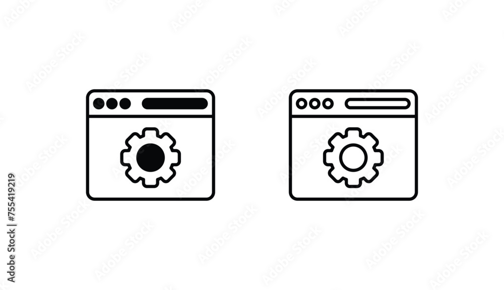 Configuration icon design with white background stock illustration Configuration icon design with white background stock illustration