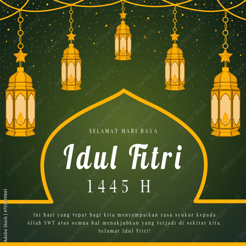 Eid al-Fitr greeting template