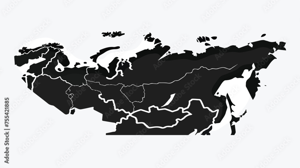 Vector map Ukraine. Isolated vector Illustration. Bla