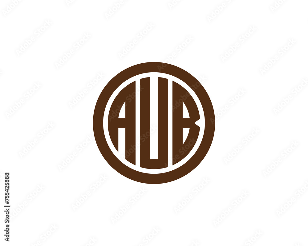 AUB logo design vector template AUB logo design vector template