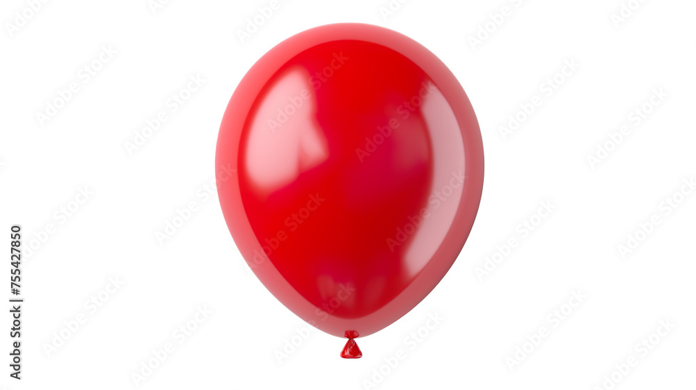 Red balloon isolated on transparent background Red balloon isolated on transparent background