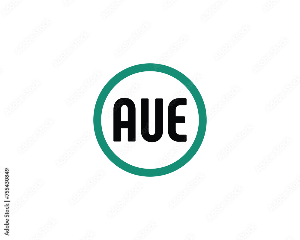 AUE logo design vector template AUE logo design vector template