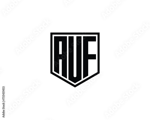 AUF Logo design vector template