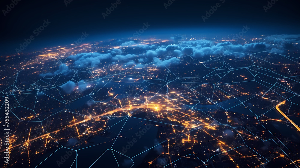 City map illustration, location and technology concept City map illustration, location and technology concept