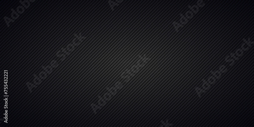 Black diagonal carbon fiber seamless texture background vector illustration. Textile fabric, car tuning or cloth macro kevlar crisscross texture background.