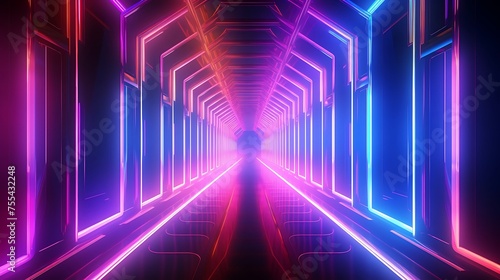 abstract background neon lights