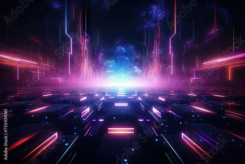 Exploring the Pulse of the Cybernetic Neon Dreamscape