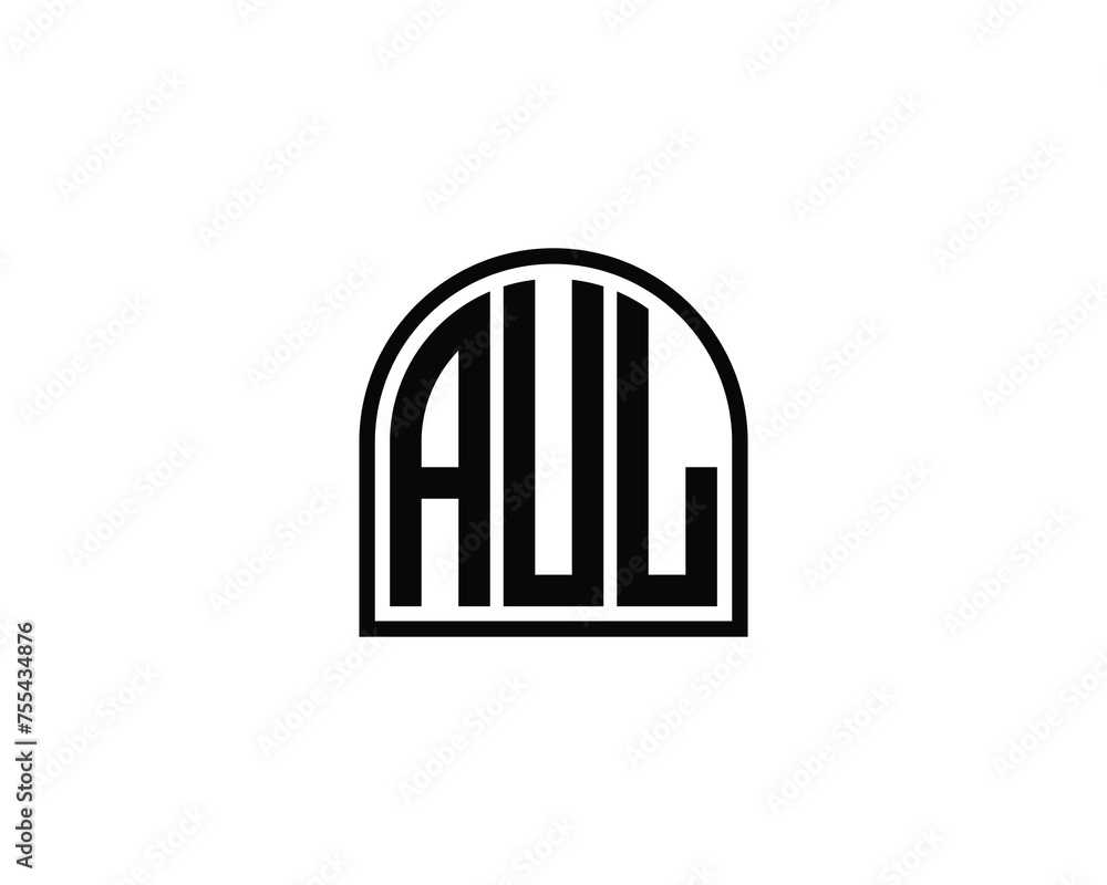 AUL Logo design vector template