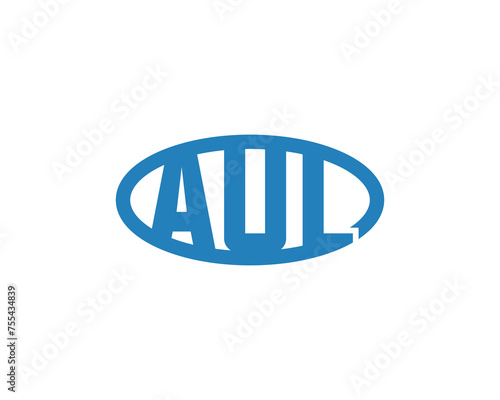 AUL Logo design vector template