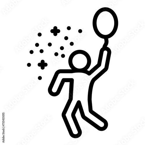 Vector Design Partygoer Icon Style
