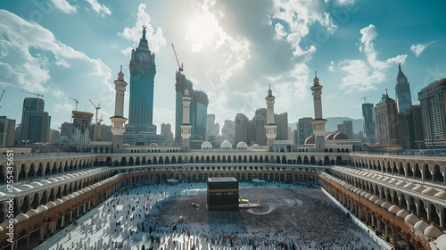 Photo of Mecca, Kaaba the holiest site of Islam photo