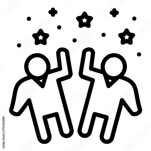 Vector Design Exuberant Excitement Icon Style