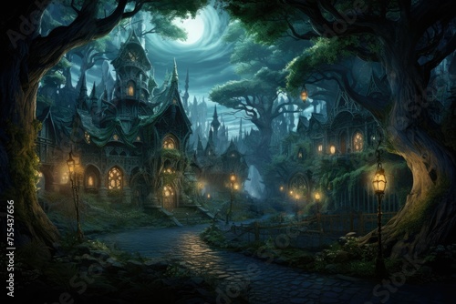 Hidden Gems: The Enchanted Woods' Elven Village © Ilsol