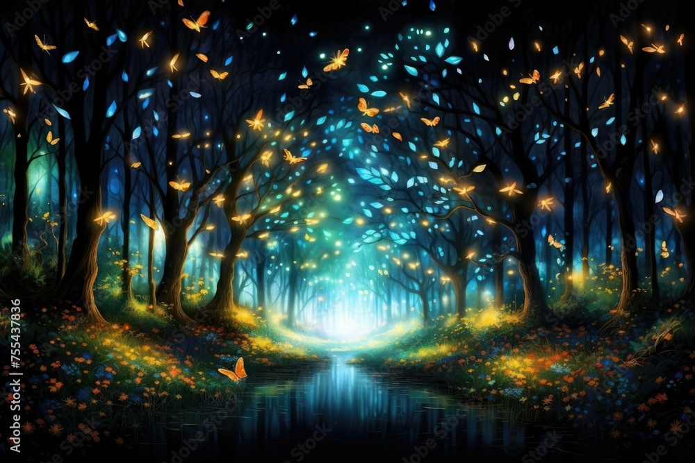 Grove Dreams: Firefly Illuminated Escapade