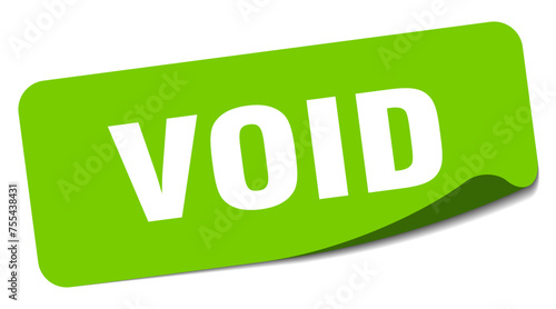 void sticker. void label