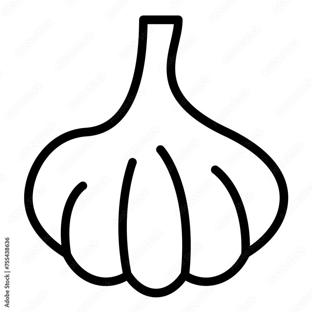 Vector Design Garlic Icon Style Vector Design Garlic Icon Style