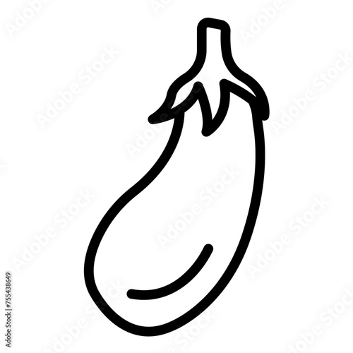 Vector Design Eggplant Icon Style