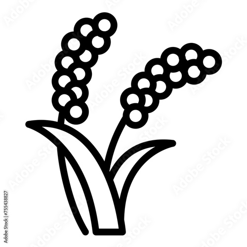 Vector Design Millet Icon Style