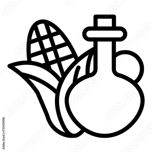 Vector Design Corn Oil Icon Style