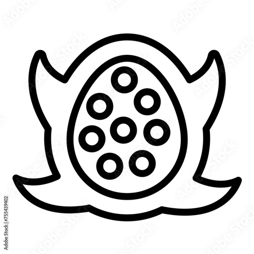 Vector Design Pitaya Bowl Icon Style