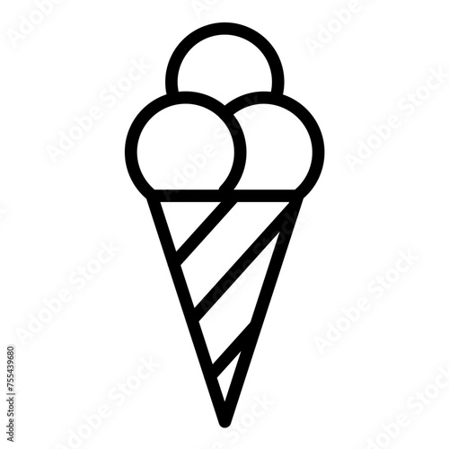 Vector Design Ice Cream Icon Style