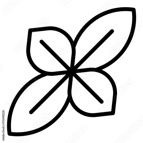 Vector Design Basil Bliss Icon Style