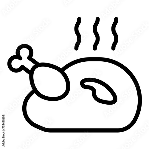 Vector Design Roasted Rapture Icon Style