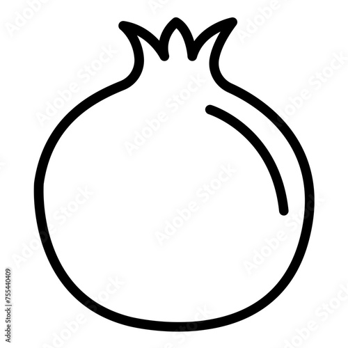 Vector Design Pomegranate Pleasure Icon Style