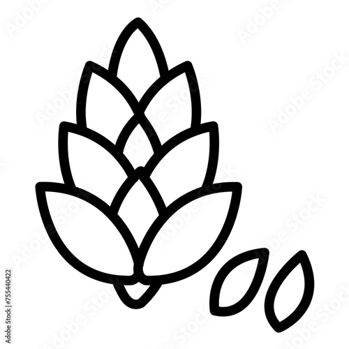 Vector Design Pine Nut Passion Icon Style