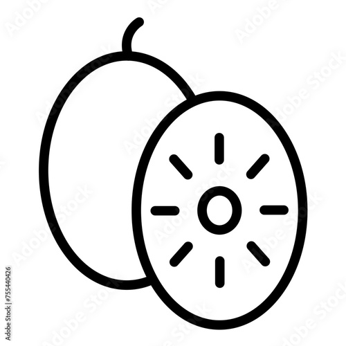 Vector Design Kiwi Kiss Icon Style