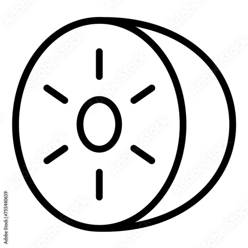 Vector Design Kiwi Kraze Icon Style