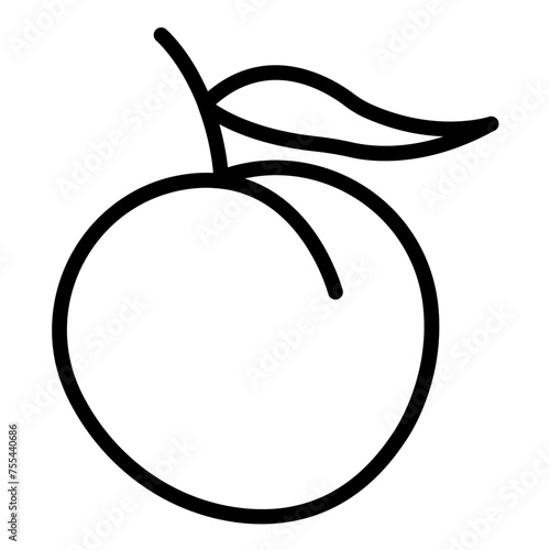 Vector Design Nectarine Nectar Icon Style