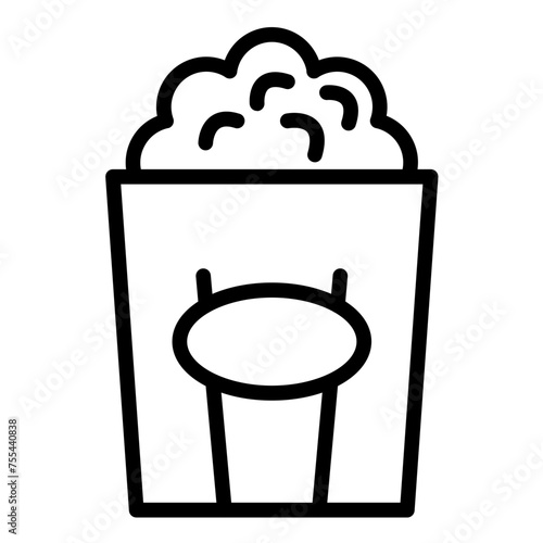 Vector Design Popcorn Pixel Icon Style