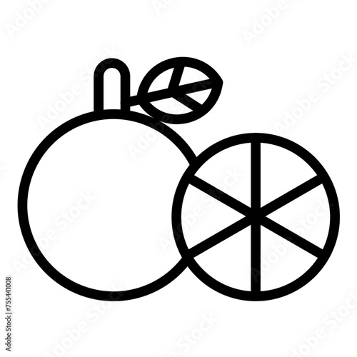 Vector Design Grapefruit Grove Icon Style