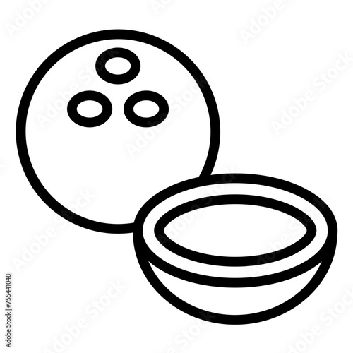 Vector Design Coconut Canvas Icon Style