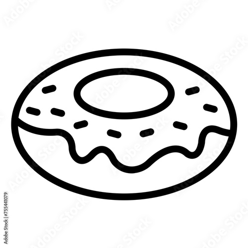 Vector Design Bagel Ballet Icon Style