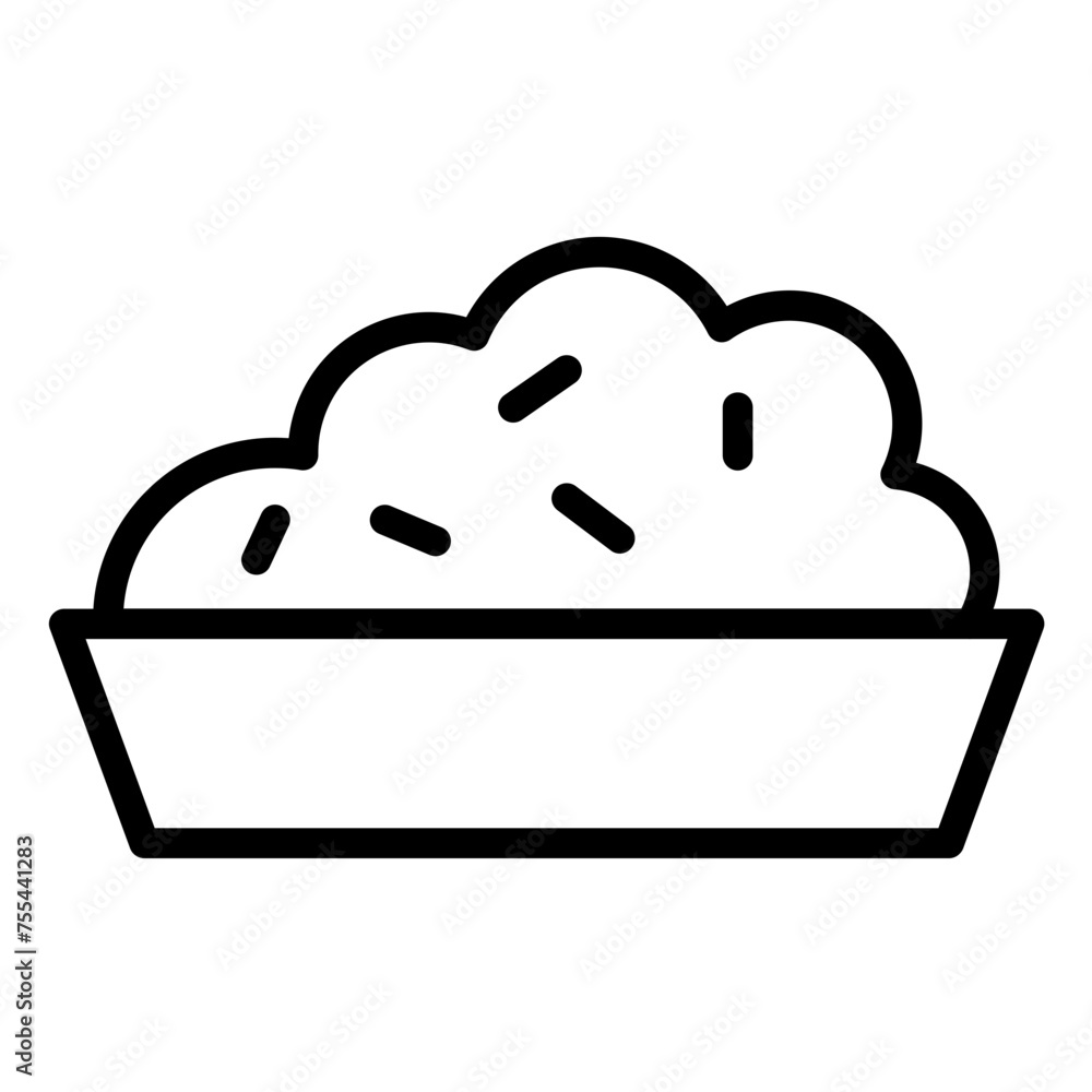 Vector Design Risotto Ripple Icon Style Vector Design Risotto Ripple Icon Style