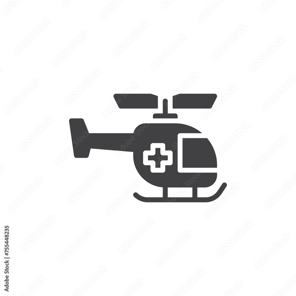 Air ambulance vector icon Air ambulance vector icon
