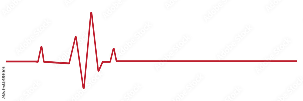 Red heartbeat line icon. vector file illustration. Red heartbeat line icon. vector file illustration.
