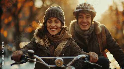 Join the heartwarming tale of a beaming couple as they embark on a shared bike adventure, crafting cherished memories along the winding paths of their journey
