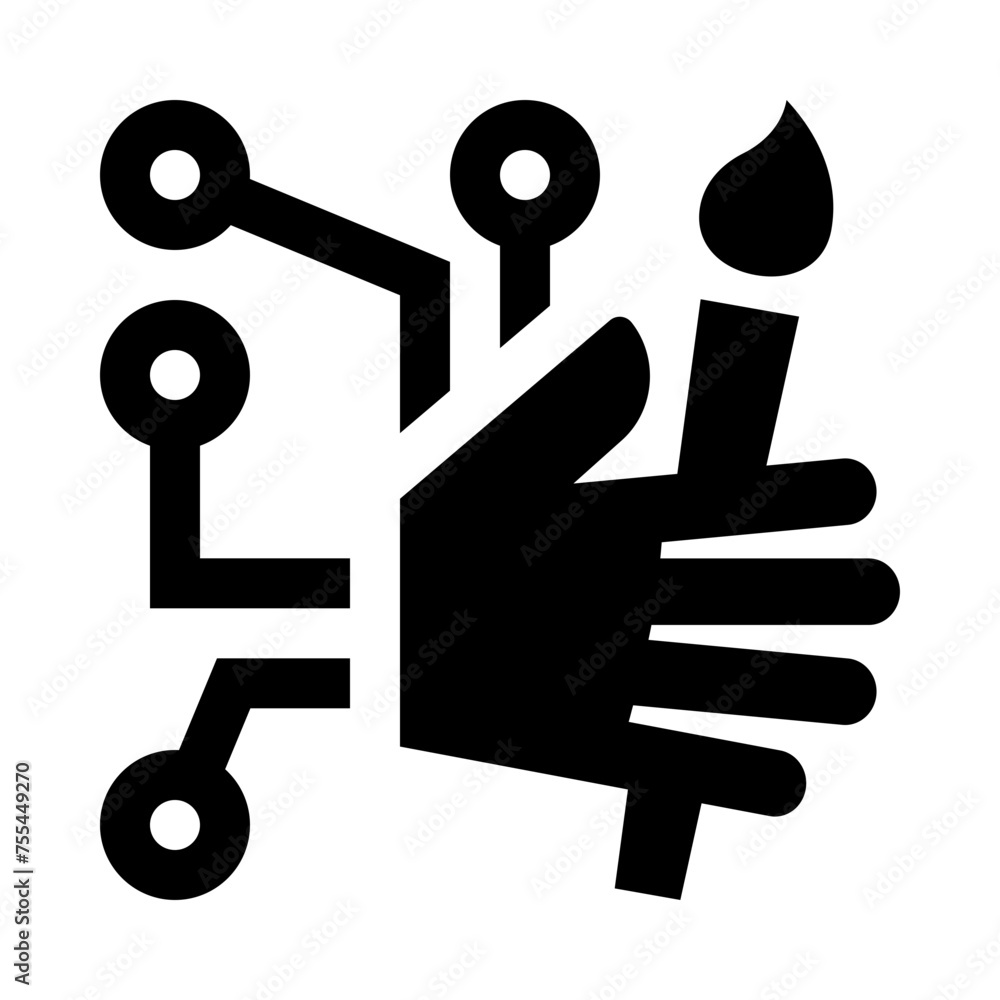 AI Generative Image Outline Icon AI Generative Image Outline Icon