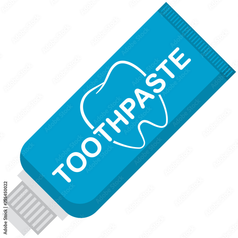 Toothpaste vector cartoon illustration. Toothpaste vector cartoon illustration.