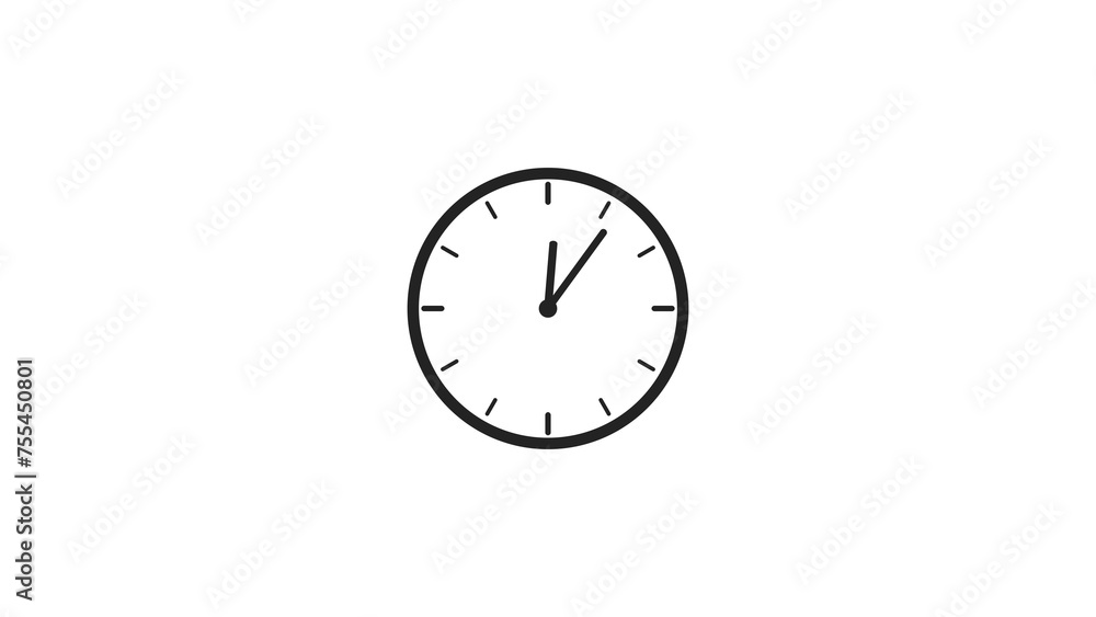 Abstract new fast analog clock icon illustration. Abstract new fast analog clock icon illustration.